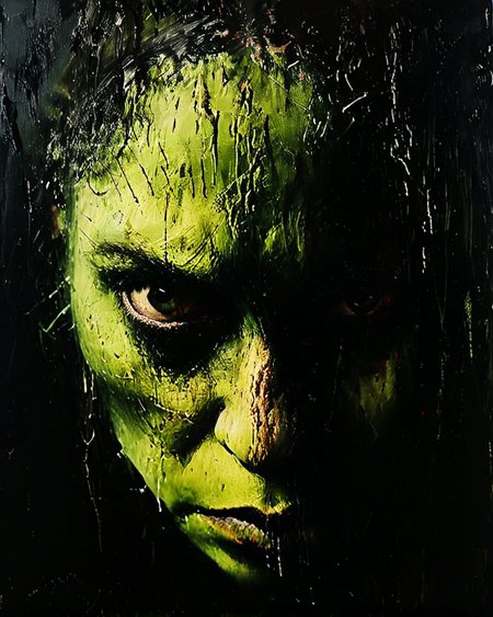 portrait, close up of a Basic athletic Shrek, Top knot hair, soft lighting, designed by Vanessa Beecroft, Irving Penn, photograph, horror, <lora:Disturbia:1>