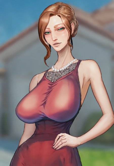 score_9, score_8_up, score_7_up, 1girl, gerda_taffytales, large_breasts, portrait, solo, looking_at_viewer, open_eyes, Twirling with one hand on the hip, fisheye, (Lavender lace trim), very_wide_shot,rating_safe, <lora:pony\characters\gerda_taffytales_pony:1.0>