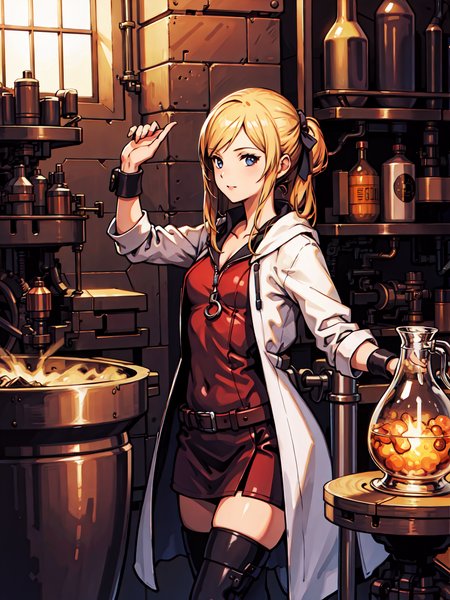 high_resolution,best quality,detailed background,girl,alchemist,factory
