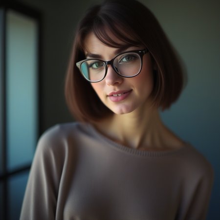 Glasses lady