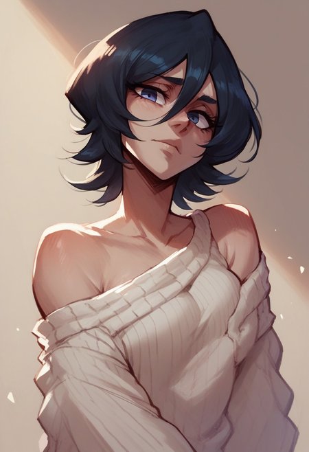 score_9, score_8_up, score_7_up, score_6_up, 
1girl, solo, Kuchiki Rukia, bleach, ra3lyn,
looking at viewer,