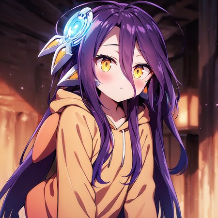 shuvi,  (masterpiece, best quality, very aesthetic:1.2), orange, hoodie,  <lora:shuva-no-game-000008:0.8>