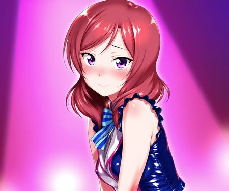 masterpiece, best quality, amazing quality, sfw, 1girl, solo, idol clothes, looking at viewer, nishikino maki,   <lora:Hechi style ILL-v2.1:1> hechi