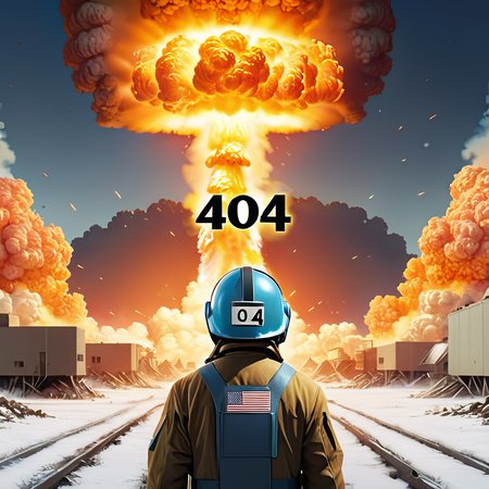 Advertising poster style <lora:FF-404-CivitAI-Lycoris-MIX-algo1:1> 404, text 404, logo 404, Civitai404, ffusion404, a man in a helmet looking at an explosion, in front of a nuclear explosion, looks at the nuclear explosion, beeple hyperrealism, nuclear art, nuclear attack, beeple artwork, beeple art, beeple and mike winkelmann, nuclear apocalypse, realism beeple, beeple masterpiece <lora:FF_404_Inspiration:0.4>,close portrait,(manga:1.3),beautiful,attractive,handsome,trending on ArtStation,DeviantArt contest winner,CGSociety,ultrafine,detailed,studio lighting . Professional, modern, product-focused, commercial, eye-catching, highly detailed