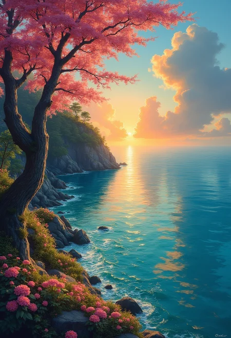 Tranquil dreams, vibrant