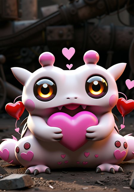 (pokemon creature:(pokemon creature: (Watchog:1.33))),  , (color scheme:(sepia:1.14) (pink theme:1.12),(monochrome,spot color:1.21)) , (Valentines Day:1.25), (romantic scene:1.3), showing (love:1.2) and (affection:1.15), too many hearts(epic:1.2), trending on artstation, (high quality:1.2), (masterpiece:1.2), high details, incredibly absurdres, colorful), (dreamlike:1.16),,,(fireflies:1.17) (metalwork:0.66),, (Oda Eiichirou:0.66) (Mad max style:1.14), (d_medium:1.33) (top_down:0.86)