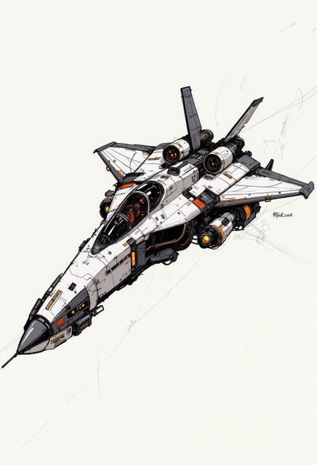<lora:ck-nc-cyberpunk-V2-000013:0.65>, A digital artwork in the style of cknc, inksketch, the image is featuring a concept of a aerodynamic space engineered jet design
<lora:s1n0z1ck-flux-test-lora:0.3>
<lora:ck-Sommo-Concept-Art:0.6>
<lora:ck-shadow-circuit:0.3>
<lora:ck-MetalGearSolid:0.45>