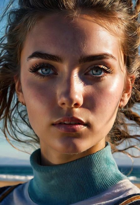 portrait, 20-year-old woman, dynamic lighting, ultra-high definition, reflections, sharp focus, intense shadows, detailed and intricate environments, intricate painting, charming, extraordinary, phenomenal, remarkable, aesthetic, artistic, charming, exquisite, breathtaking, masterpiece, best quality, ultra detailed, extremely realistic, beautiful extremely detailed eyes, eyelashes, Fintan Magee, Eugene de Blaas, Gabriele Dell'otto