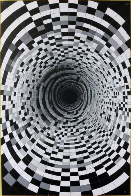 optical art spiral tunnel 3d,vasarely <lora:Vasarely:0.6>    <lora:xl_more_art-full_v1:0.6>