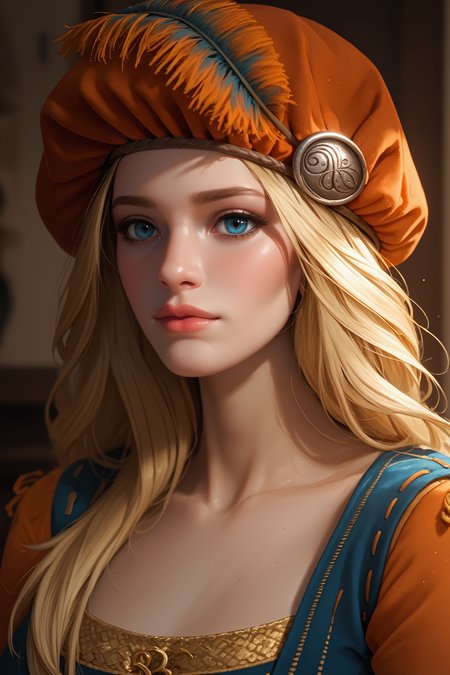 score_9, score_8_up, score_7_up,
<lora:W3Priscilla:0.8>
W3Priscilla, 1girl, long hair, blonde hair, blue eyes, hat, looking at viewer, portrait