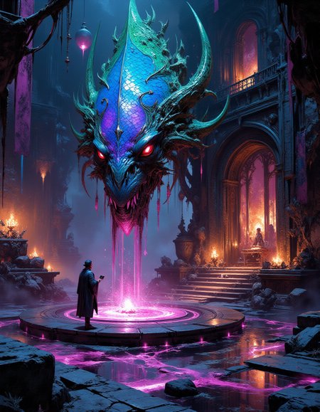 <lora:artisketchyfs-v02:1> <lora:FluxMythP0rtr4itStyle:1> mythp0rt <lora:niji_flux:1> niji_flux <lora:dark_fantasy_flux:1>