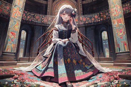 highly insanely detailed, masterpiece, top quality, best quality, highres, 4k, 8k, RAW photo, (very aesthetic, beautiful and aesthetic),  
(code_style,codestyle),(sympattern,geometric pattern:1.3),colorful,vignette,Doodle,symbolic patterns,doodle pattern, 
<lora:CodeStyle (half generic class)_564920:0.3>, 
(1girl:1.3), 1other, 
in the afternoon,âââ