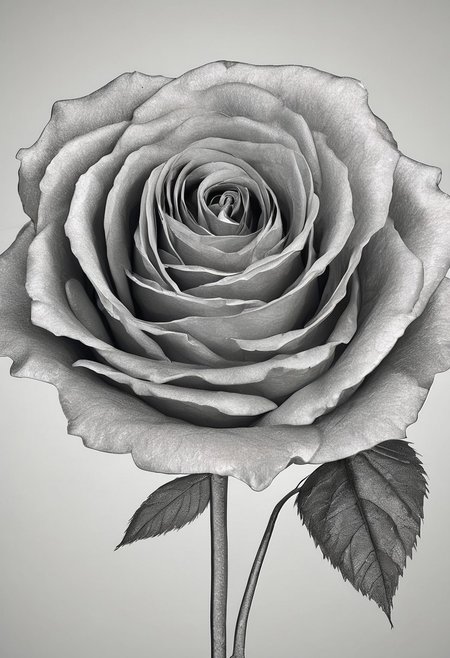 rose red, minimalist beauty.