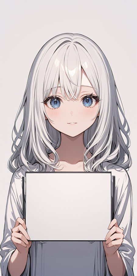 masterpiece,ultra-detailed,best quality,8K,illustration,cute face,clean skin ,shiny hair,girl,ultra-detailed-eyes,simple background, <lora:add-detail-xl:1> <lora:folding sign_XL_V1.0:1> folding sign