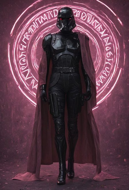 score_9, score_8_up, score_7_up, score_7, score_6_up, photo, detailed, full body, tack sharp, sharp focus, raw, realistic, highest quality, masterpiece, solo, Darth Vader in neon pink uniform, high heels, pink helmet on, very detailed dynamic Star Wars hangar as background, ((nsgzz, "DOING EVERYTHING FOR BUZZ!" (text), text focus, text, neon sign, white text, pink theme, glow)), d3t41l3d, full body