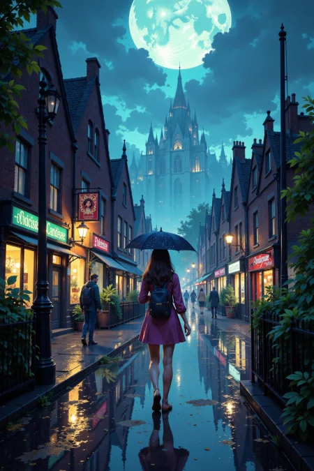 British beautiful anime landscape, rainy day, woman, very intricate, very detailed, sharp, bright, colorful, <lora:Hand v2:0.5> <lora:Anti-Blur:1><lora:Insane Detail Slider:0.25>  <lora:flux.1_lora_flyway_Epic-detail_v2:0.3> <lora:fluxenhancer:0.25> <lora:ROWER:0.6> <lora:flux-charmer-v1-1:0.4> <lora:Colorful_Fantasy_Art_for_FLUX:1> fantasy art