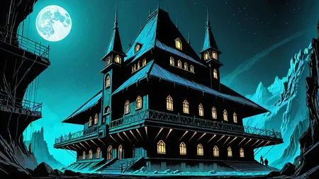 building, <lora:CnCNODAIv2:0.6>, CnCNODAI, designed by Dom Qwek and John Blanche, architecture of a Proxima Centauri, Concept art, character design, sci-fi, fantasy art, gothic aesthetics, detailed line work, dark and atmospheric, ultrasharp, rich deep colors, ambient, exquisite color, glowing, ambient illumination, theatrical