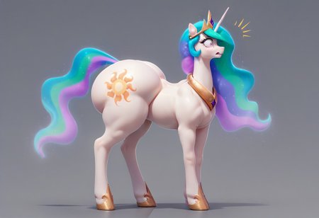 score_9, score_8_up, score_7_up, aerozerorisk, BREAK,1girl, solo, cowboy shot,<lora:add-detail-xl:.5>,feral, pony, mare, princess celestia, score_9, score_8_up, score_8_up, standing, gigantic ass, big ass, huge ass, perfect round ass, thick thighs, volumetric lighting,eye lashes, stable, dark, (!!!!, mare surprised), spread legs,((((((side_view,full_body)))))))