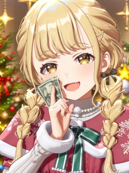 detailed background, shiny skin, posing, rating safe, 
<lora:kotone.pony:1>,
kotone, aaa, 
smug, open mouth, 
money on hand,