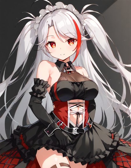 <lora:prinz_eugen_XL_pony_v1:1>1girl, prinz eugen \(azur lane\),maid,, BREAK score_9, score_8_up, score_7_up, BREAK source_anime, rating_explicit, best quality, masterpiece, uncensored,<lora:sdxl_lightning_4step_lora:1>(clear eyes:1.2),clear art,zPDXLpg