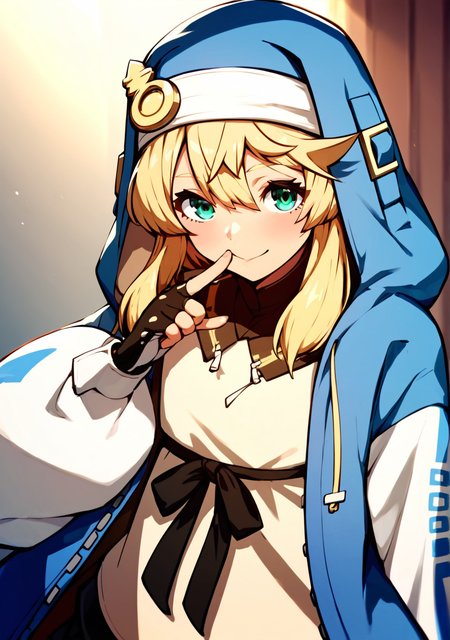 score_8_up, score_7_up, score_6_up, score_5_up, score_4_up, anime screenshot, uncensored, looking at viewer, 
<lora:Bridget Guilty Gear (Autism SDXL)-000009:0.7> 1boy, bridget (guilty gear), hood, blonde hair, jacket, androgyne symbol, habit, black gloves, aqua eyes