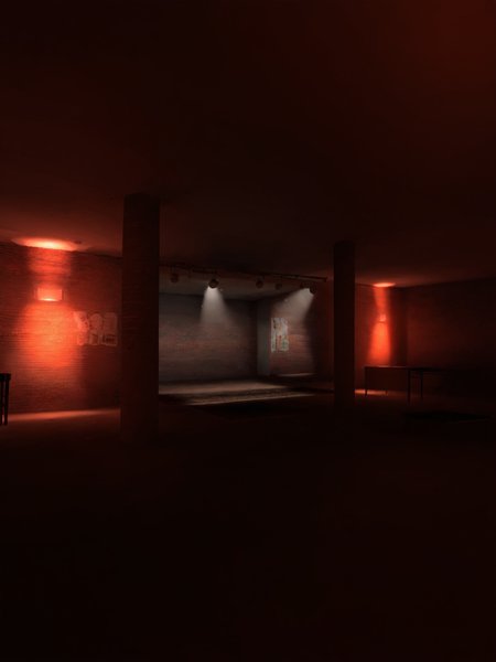 score_9, score_8_up, score_7_up, score_6_up,
BREAK
purpledotnightclub, brick wall, concrete floor, concrete ceiling, indoors, scenery, no humans, urban, architecture, wall lamp, carpet, poster \(object\), brick fence, table, chair, stage, directional light, hall, orange light, glowing, orange neon lights, ceiling lamp, pillar <lora:PurpleDotNightclub_Background:1>