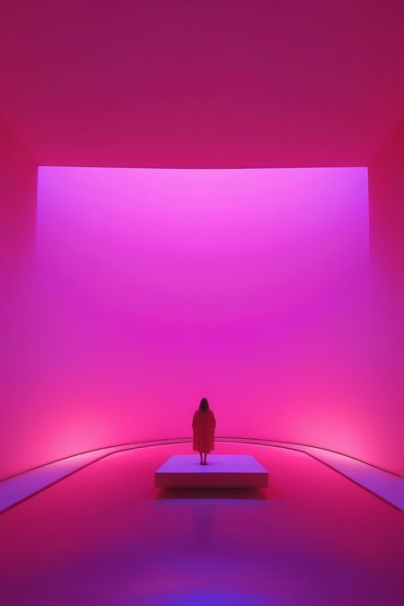 <lora:James Turrell Style:1>James Turrell Style - Capture a realistic photograph of a James Turrell exhibit