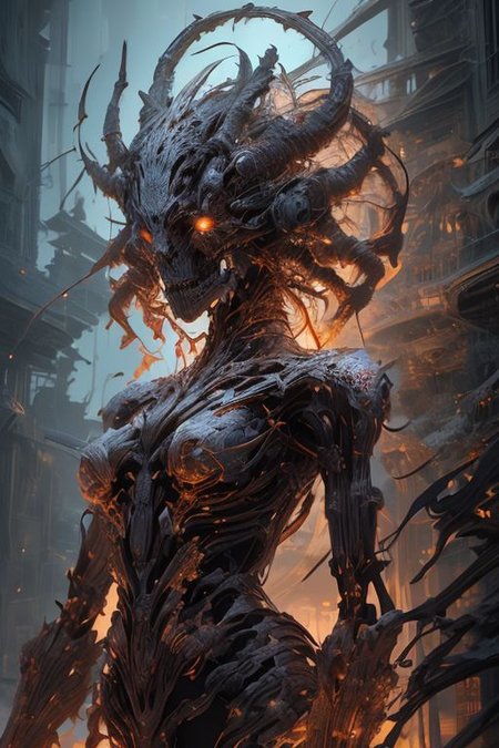 biomechanical cyberpunk cybernetic style cybernetic robot ethereal fantasy concept art of  masterpiece,best quality,absurdres,high details,8K,photorealistic,at distance,cowboy shot,1girl,<lora:epoxy_skull:1>,epoxy_skull,skull mask,<lora:Concept_-_Hella-sthetic_v2:0.7>,<lora:MollyRedWolf:0.7>,mollyredwolf,pale skin,long hair,red hair,<lora:wrenchsfantasy:0.7>,wrenchsfantasy,fantasy,glowing,glowing eyes,<lora:Fan_Warrior:0.7>,war_glam armor,wearing fanbingbing fashion,fanbingbing, . magnificent, celestial, ethereal, painterly, epic, majestic, magical, fantasy art, cover art, dreamy, intricate, elegant, highly detailed, symmetry, magical atmosphere, sharp focus, majestic, very coherent, radiant, advanced, cinematic, artistic, fine detail, winning, beautiful, stunning, dramatic light, designed, rich deep colors, perfect professional background, ambient, tailored set composition  . android, AI, machine, metal, wires, tech, futuristic, highly detailed . futuristic, technological, cybernetic enhancements, robotics, artificial intelligence themes . cybernetics, human-machine fusion, dystopian, organic meets artificial, dark, intricate, highly detailed