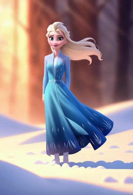 best quality, amazing quality, very aesthetic, absurdres,
BREAK
1girl, elsa \(frozen\), blonde hair, long hair, blue eyes,
blue dress,
wind, snow, winter, magical wind, solo, looking at viewer,   <lora:ElsaNoobXL_byKonan:1>