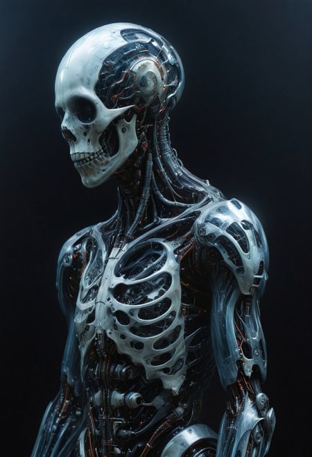 by Arthur Stanley Wilkinson,  (x-ray effect but extremely beautiful:1.4), (intricate details, masterpiece, best quality:1.4) , in the style of nicola samori,
Biomechanical cyberpunk, cybernetics, human-machine fusion, dystopian, organic meets artificial, dark, intricate,, looking at viewer
<lora:epi_noiseoffset2:0.5> <lora:add-detail-xl:1> <lora:xl_more_art-full_v1:0.5>  <lora:NicolaSamori:0.7>