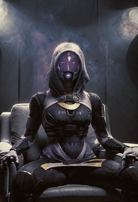 ethereal zavy-tali mask-on novuschroma85 style <lora:novuschroma85 style:.6> Basic Instinct Pose, B4sic1nstinctP0se, basic_instinct_(movie), looking at viewer, facing viewer,sitting, crossed_legs, on_chair, three fingers