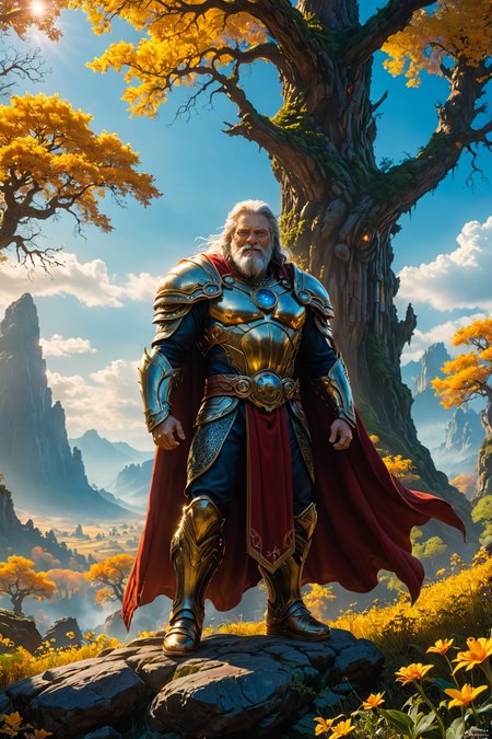full body length photorealistic cinematic  by ((( Joe Madureira ) and  Bob Eggleton ) and  Ted Nasmith ) and  Janek Sedlar ,   vibrant dream <lora:vibrant_dream:2.00>  ,   <lora:more_art:0.40><lora:faetastic:0.45><lora:midjourney:0.15>