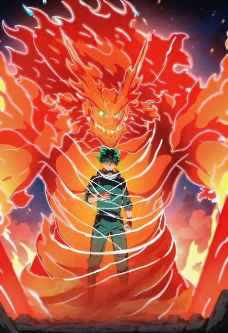 masterpiece, best quality, realistic
1boy, male focus, solo,
 <lora:Susanoo V11 [IL]:1.0> susanoo, glowing, transparent
midoriya_izuku, boku_no_hero_academia, 1boy, green_hair, green_eyes