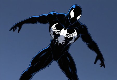 Symbiote Spiderman Blacksuit (The Animated Series)