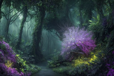 , extremely detailed photography, insane resolution, ((crafted style), Psychedelic, ingenious, DSLR, HDR, (detailed background:1.2), advanced image generation, High realism photograph, cutting edge, digital art, Ominous, 8k, masterpiece, mastermind, stunning, Colourful, intricate detailed, ), scenic view of Lush rainforest canopy
