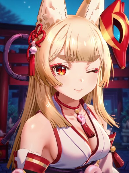 detailed background, shiny skin, rating safe,
<lora:foxmiko.pony:1.0>,
foxmiko,
one eye closed,