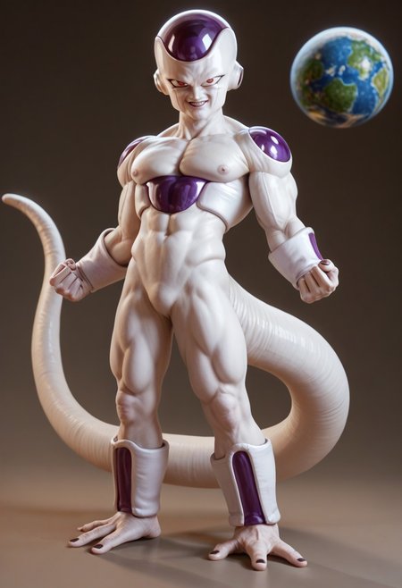 score_9, score_8_up, score_7_up, score_6_up, score_5_up, score_4_up, BREAK,
1boy, frieza, red eyes,
full body, tail, clenched hands,
evil smile, standing, earth \(planet\), looking at viewer, planet, solo, space   <lora:FriezaXL:1>