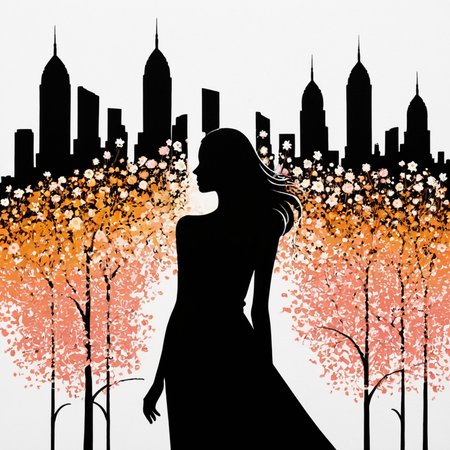PStyl3, cityscape, negative space, abstract, woman, flowers  <lora:Maximalist_Drawing_BW:0.85>