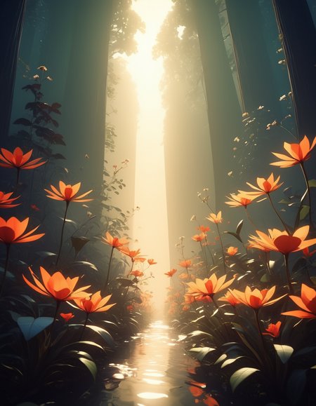 cinematic film still <lora:CivitAI__Style_Fusion_-_FFusionAI_Entry:0.6>, designed by wlop, ilya kuvshinov, greg rutkowski and alphonse mucha, digital art, crowded flowers, concept art, (Pterodactyl:1.3) , it is Old, 4K, split diopter, wallpaper, Tranquil, split lighting, CMYK Colors, Flickr, arthouse . shallow depth of field, vignette, highly detailed, high budget, bokeh, cinemascope, moody, epic, gorgeous, film grain, grainy