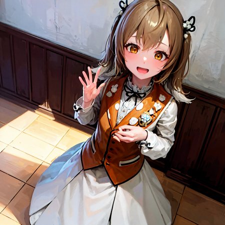masterpiece, best quality, photorealistic, 3D, shiny_skin, shiny_hair, dynamic angle, beautiful detailed glow, HDR, Rembrandt lighting, colorful refraction, lens flare, bloom, film Reflection, chromatic aberration, light diffusion, public indecency, cowboy shot, deep meaning, physically-based rendering, bright, vibrant, intricate, 1girl,inaba haneru,<lora:inaba haneru:1.0>,  :d