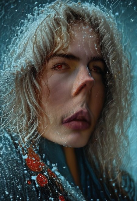 score_9, score_8_up, score_7_up, score_6_up, 
(photo, photorealistic, masterpiece, source_photo, realistic, professional photo:1.4), 
little girl, 18 years old, White hair, red eyes, windy, floating hair, snowy, upper body, detailed face, winter, trees, sunshine,
(((smocking pattern, hoodie , sarong , soft black denim smocking pattern ankle socks , Steampunk laboratory with alchemical experiments and clockwork wonders. background))), 
<lora:detailed_eye_model:1>, 
<lora:detailed_notrigger:0.6>,  
<lora:d3t41l3dXLP:0.4>, 
<lora:mimimeter:-4>, 
<lora:1dkXLP:0.2>, 
EZRealPONYXL,
