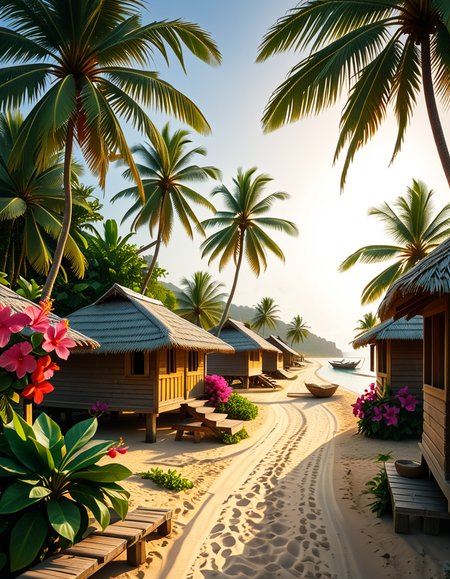 tropical village