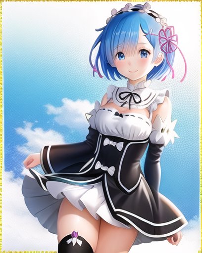 Rem3-2600:0.7,  rem,re:zero,highres,(masterpiece_1.0),(best quality_1.0),standing,smiling,face,looking at viewer