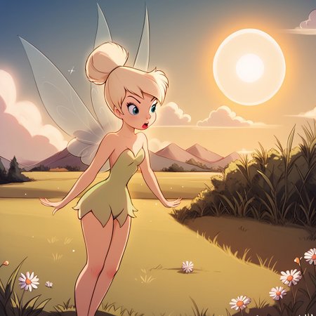 score_9, score_8_up, score_7_up, score_6_up, score_5_up, score_4_up,
 luminekoStyle,
 Tinkerbell, Fairy, Fairy wings
field, grass,  sun, clouds,