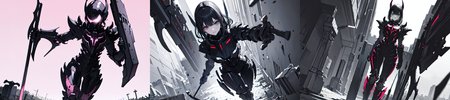 highly insanely detailed, masterpiece, top quality, best quality, highres, 4k, 8k, RAW photo, (very aesthetic, beautiful and aesthetic), 
__lazy-wildcards/cosplay-char/blame/digimortal-digimortal/prompts__, 
<lora:Digimortal_v1:0.7>, 
(1girl:1.3), 
solo focus, 
__lazy-wildcards/dataset/background__,âââ