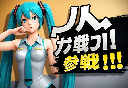 <lora:Hyper-SDXL-8steps-lora:1><lora:Fixhands_anime_bdsqlsz_V1:1> zPDXL2, score_9, score_8_up, score_7_up, source_anime, intricate details, perfect anatomy BREAK, 
1girl, hatsune miku, (vocaloid:0.8), aqua hair, aqua eyes, 
sbsp-joins-the-battle, 
<lora:SBSP-joins-the-battle_XL(pony)v10:1>
