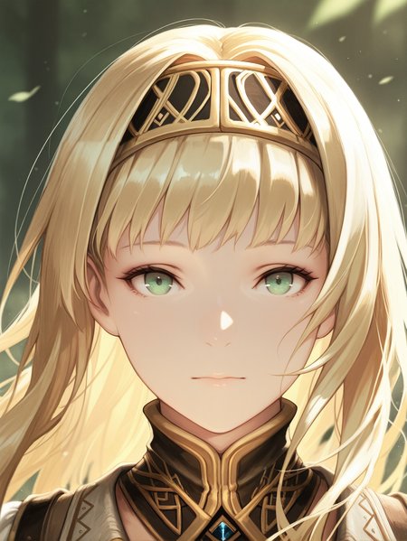 masterpiece, best quality, absurdres,
<lora:ILVPAlicia:1.0>
VPAlicia, 1girl, blonde hair, long hair, green eyes, headband, looking at viewer, portrait