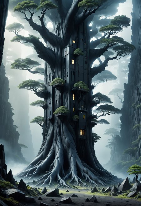 DonMB14ckR0ckXL, black rock, networked ground air japanese arboreal Lung,   ethereal
 , <lora:DonMB14ckR0ckXL-000008:0.8>