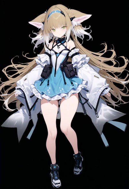 masterpiece, best quality, ultra-detailed, beautiful, nai3, 1girl, solo, full_body, tachi-e, 
suzuran_\(arknights\),