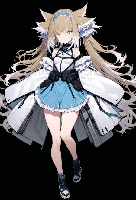 masterpiece, best quality, ultra-detailed, beautiful, nai3, 1girl, solo, full_body, tachi-e, 
suzuran_\(arknights\),
